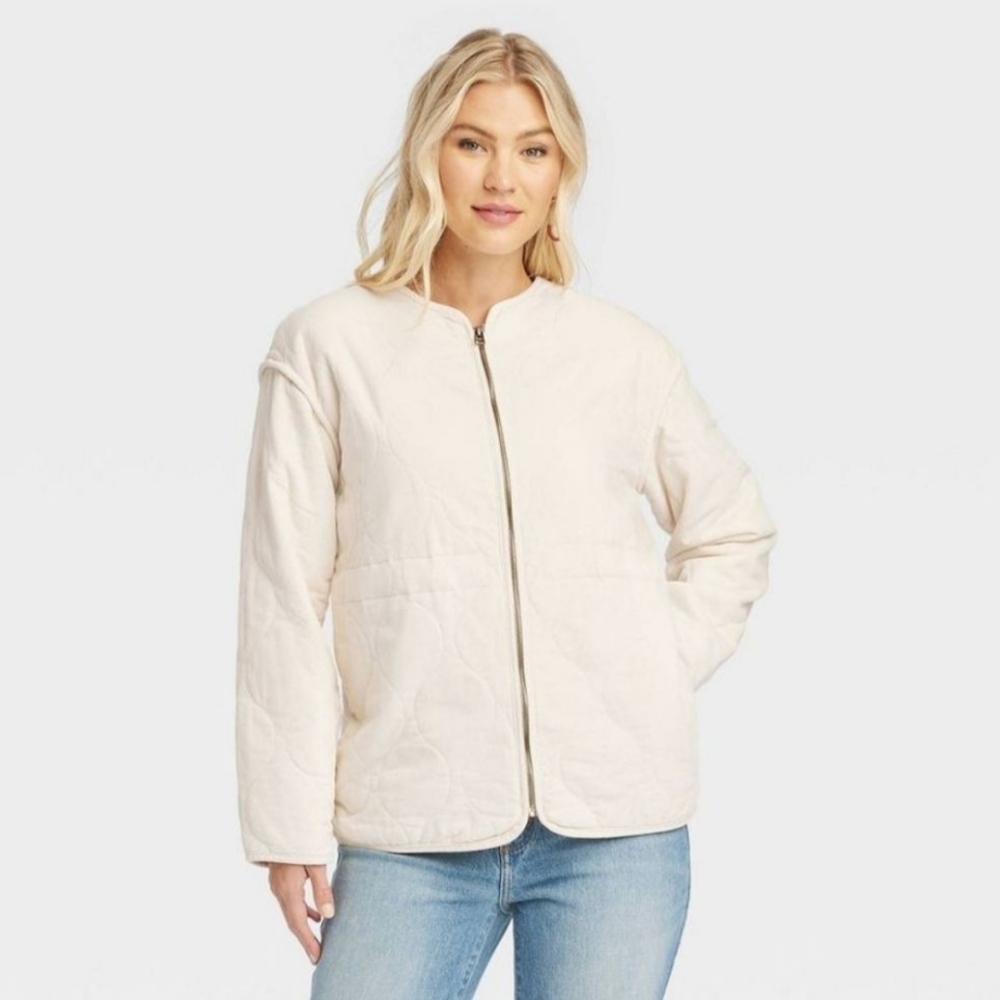 Universal Thread Cream Corduroy Jacket